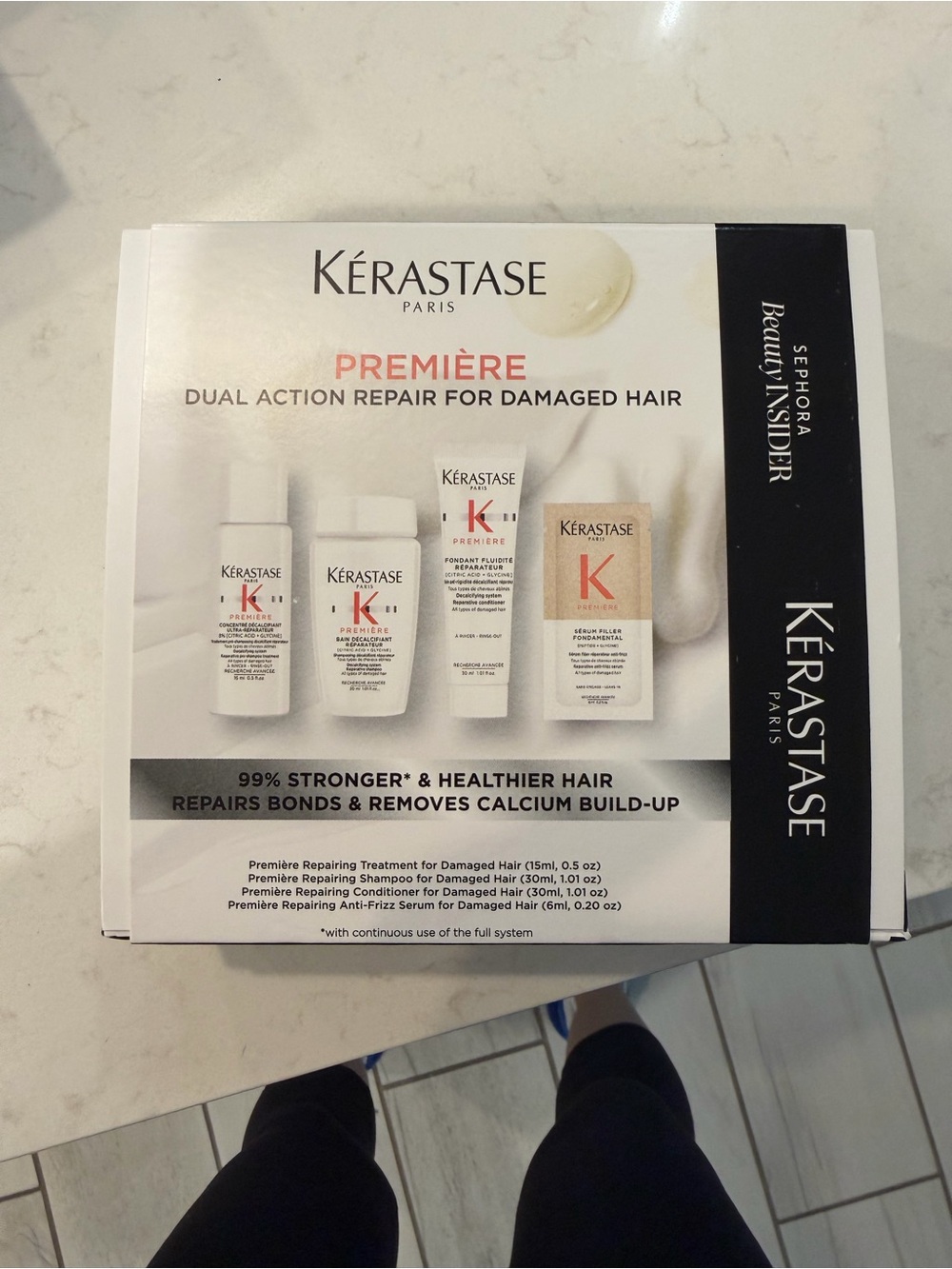 Kérastase Premiere Hair Repair Set White & Black Packaging Great for travel